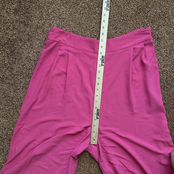 Sugar Lips Pants Women’s Lg Pink Wide Leg High Rise Soft Power Office - Picture 8 of 10